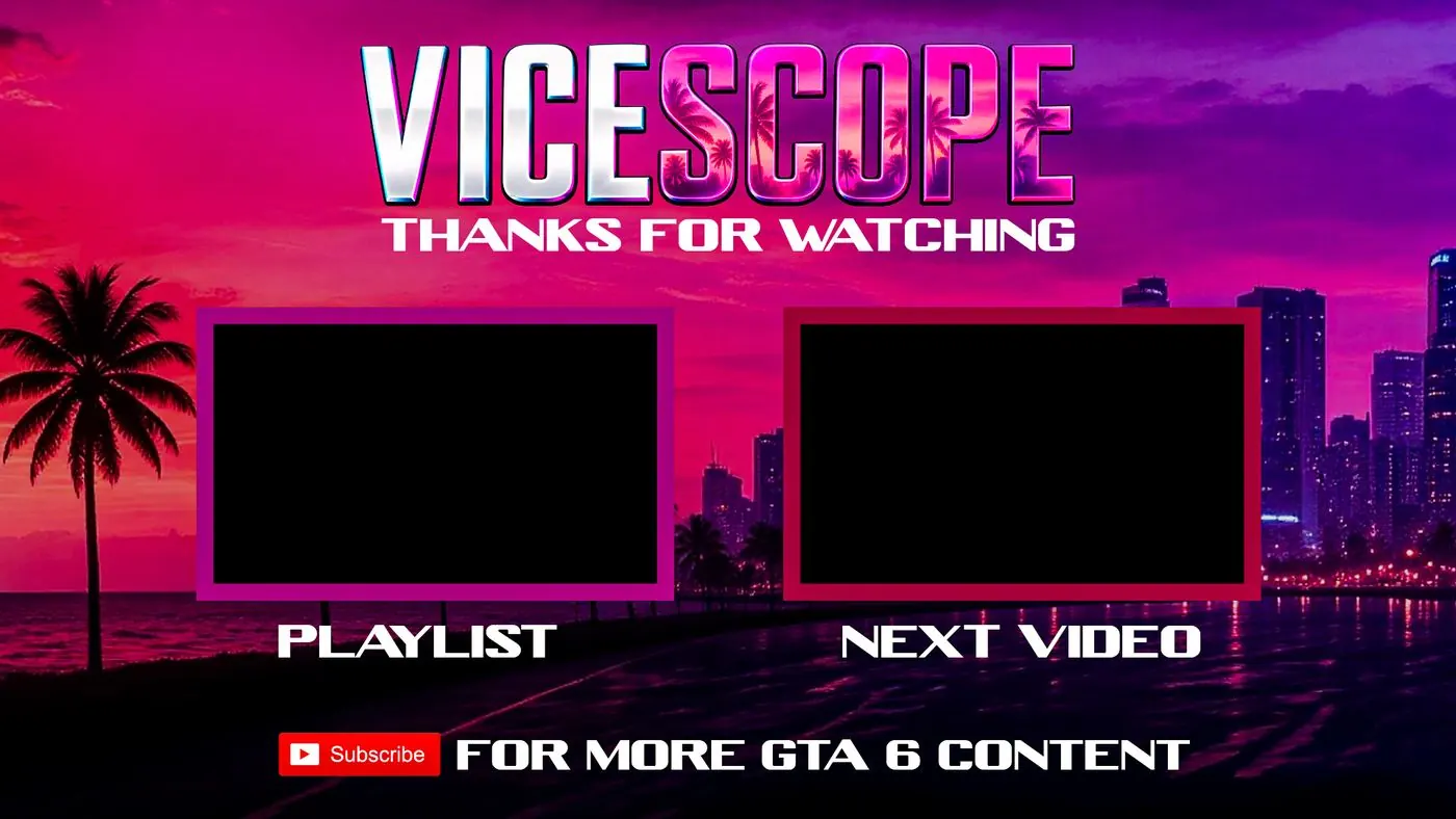 Vicescope outro card with playlist and next video slots